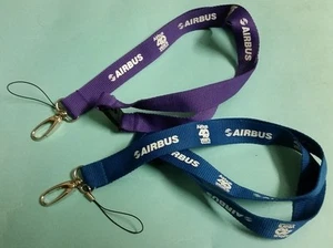 ONLY 1 pair set available Airbus 40 Years Lanyard Purple Blue Scarce - Picture 1 of 1