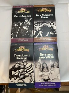 Lot of 4 The Three Stooges VHS tapes NOT TESTED - Bild 1 von 10