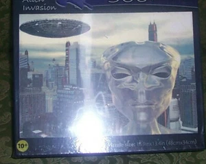 3D Lenticular Alien Invasion 500 Piezas Rompecabezas Grafix Nuevo Caja Sellada - Imagen 1 de 5