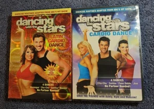 🆕 DANCING WITH THE STARS CARDIO DANCE & Latin Cardio Dance Work Out DVDs Sealed - Picture 1 of 6