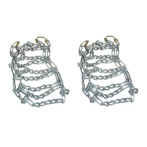 2 Link Spacing Snow Tire Chain Set for 26x12-12 Tires ATV UTV Lawn Mower Tractor - Picture 1 of 5