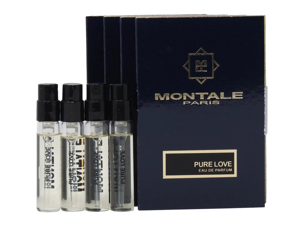 MONTALE PARIS PURE LOVE EDP 2,0 ml 0,06 fl oz x 4 muestras de spray de perfume de colonia Foto 1 de 1