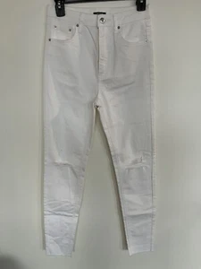 Wild Fable White Skinny High Rise Distressed Jeans Size 4 - Picture 1 of 6
