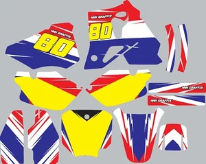Graphic Kit for 1996-2002 Honda CR80 CR 80 shrouds fender plastic decals - Picture 1 of 1
