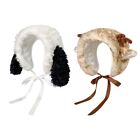 Cute Head Wrap Hair Bands for Ear Warmer Furry Reindeer Horn Puppy Ear