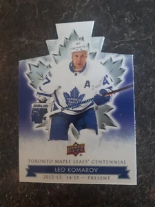 2017 Upper Deck Toronto Maple Leafs Centennial Die Cut Leo Komarov Card# 71 - Picture 1 of 2