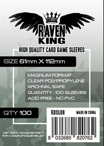 RAVEN KING - Bustine Protettive 61x112mm - Foto 1 di 1