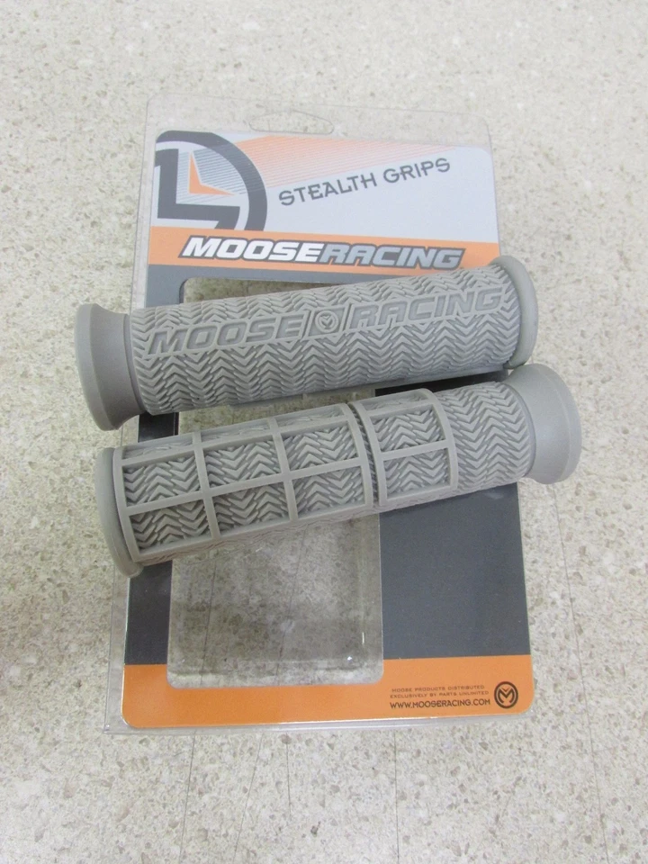 MOOSE STEALTH CINZA ATV GRIPS HONDA YAMAHA SUZUKI POLARIS KTM KAWASAKI 90cc UP - Imagem 1 de 1