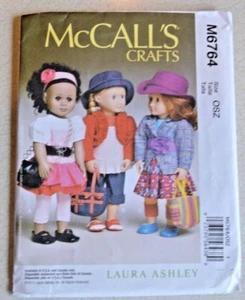 McCall's Craft pattern #M6764 18" doll Downtown Outfits UC Laura Ashley - Picture 1 of 3