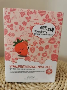 Esfolio - Strawberry Essence Mask Sheet Korean Skincare - NEW - Picture 1 of 3