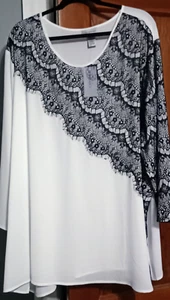Women's Plus size Blouse 4X New with Tags in Good Condition - Picture 1 of 8