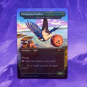 FOIL Birds of Paradise European African Swallow 1675 Monty Python Secret Lair - Picture 1 of 3