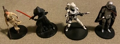 Star Wars Cake Toppers Lot Kylo Ren, Rey, Stormtrooper, & Captain Phasma Figures - Image 1 of 2