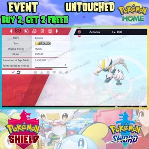 Zeraora Shiny🔥Home Event Max Raid Battle🔥Pokémon Sword and Shield - Picture 1 of 5