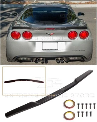 Para 05-13 Corvette C6 TODO | ZR1 Estilo FIBRA DE CARBONO Tapa Trasera Alerón Foto 1 de 4