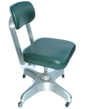 Vintage Industrial Aluminum Swivel Office Chair Globe-Wernicke