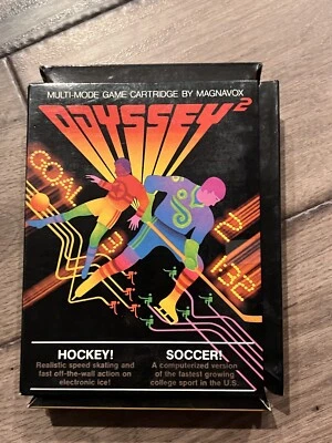 Hockey! Soccer! (Magnavox Odyssey 2, 1979) Complete W/ Box + Manual CIB - Image 1 of 4