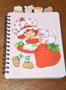 Retro Strawberry Shortcake Tabbed Notebook Journal NEW - Picture 1 of 6