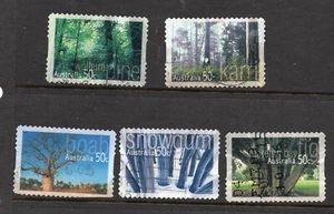 2005 Australia decimal stamps. Australian Trees full set of 5 - Picture 1 of 2