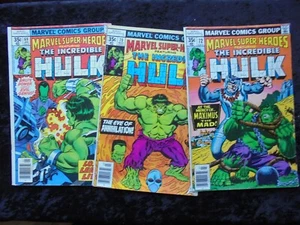 3 MINDERWERTIGE MARVEL SUPERHELDEN MIT DEN HULK COMICS MARVEL COMICS - Bild 1 von 2