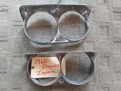 Biseles de faros Chrysler Imperial 1960 (par) Foto 1 de 4