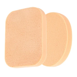 2 piezas esponja facial limpiadora suave desechable belleza polvo soplo maquillaje facial - Imagen 1 de 9