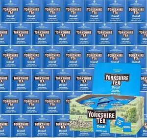 Yorkshire Tea Decaf Individually Wrapped Tagged Envelope One Cup Tea Proper Brew - Picture 1 of 25