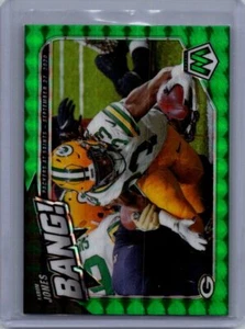 2021 Panini Mosaic #B-15 Aaron Jones Bang! Mosaic Green - Picture 1 of 2