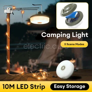 Stringa da Campeggio Luci LED Lanterna da Campeggio Ricaricabile per Campeggio Escursionismo Tenda - Foto 1 di 21