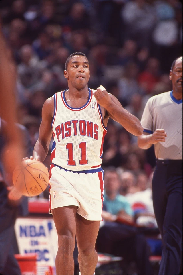Diapositiva a color 35 mm de la leyenda de los Detroit Pistons Isiah Thomas.  #21 Foto 1 de 1