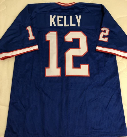 Jim Kelly Buffalo Bills οΏΌBlue οΏΌFootball Jersey Mens Size XL Stitched Cover