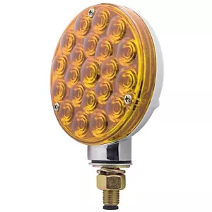 Single Face Turn Signal (21 LED ) Amber/Amber SEMI-TRUCK FENDER - Picture 1 of 2