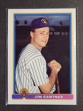 1991 Bowman Baseball Jim Gantner #48 Milwaukee Brewers