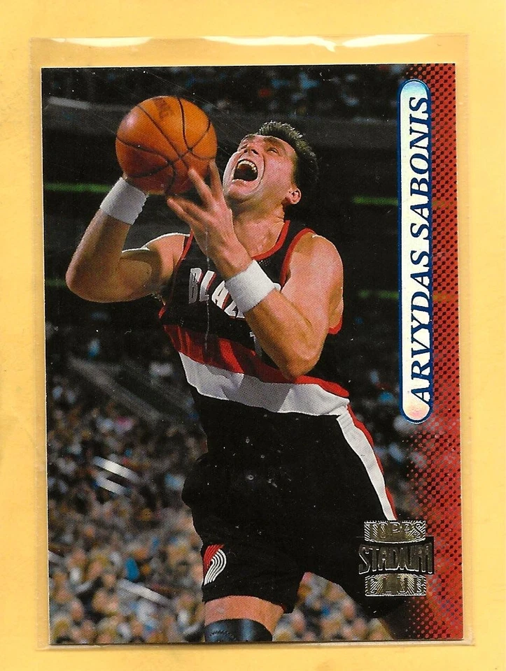 ARVYDAS SABONIS - 1996-97 Stadium Club - #33 - Blazers - Comb. Shipping - Image 1 of 1