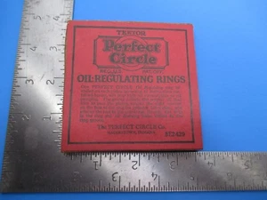 Antiguo anillo de pistón regulador de aceite círculo perfecto excelentes cajas publicitarias VS27B1 - Imagen 1 de 2