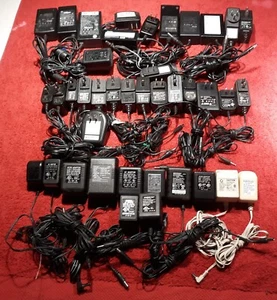E95) Lot of 40 each AC-DC Power Adapters. Various Brands & Voltages. All Tested. - Picture 1 of 6