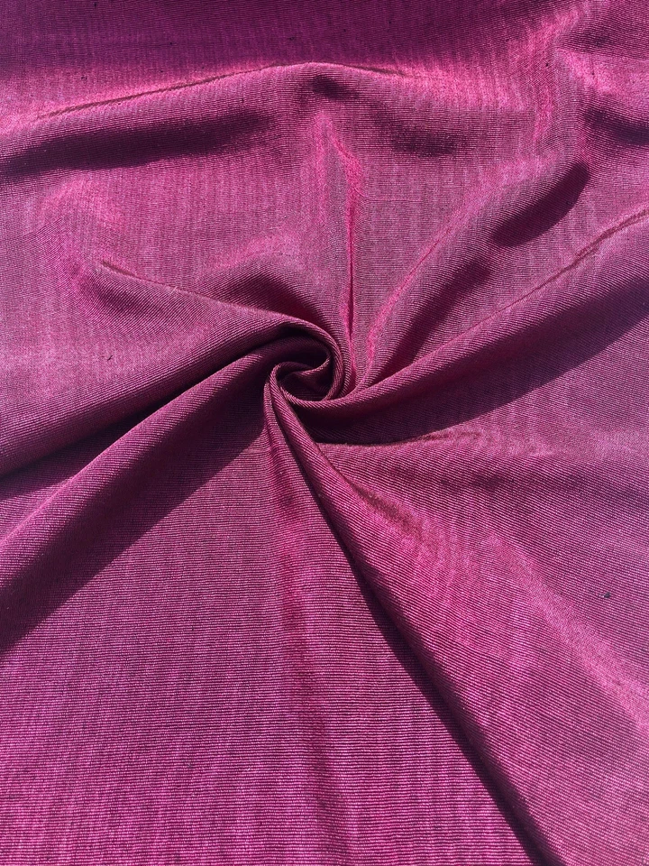 Purple Silk Moire Fabric, Silk Shantung Watermark Fabric By 2 Meters. - image 1 of 4