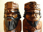 Vintage-Puppenpaar aus Holz des ethnischen Ainu-Volkes / Unepaire de...