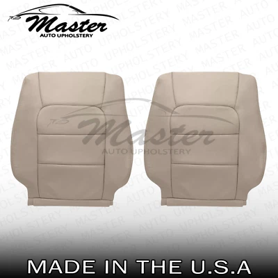 Cubiertas de asiento de cuero genuino tostado superior izquierdo y derecho Lexus LX470 1998-2007 Foto 1 de 4