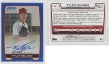 2012 Bowman Chrome Prospects Auto Blue Refractor /150 Tyler Skaggs #BCA-TS Auto