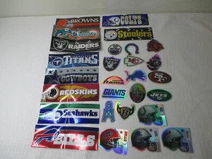NFL Football Aufkleber zufälliges Konvolut 28 Autoaufkleber unbenutzt - Bild 1 von 9