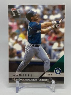 Edgar Martinez 2018-19 Topps Now Offseason #OS65 Hall of Fame Electee PR: 917 - Image 1 of 2