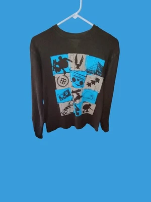 Faded Glory Children's 2X Thermal Long Sleeve Tea With Graphic Print Skateboard - Image 1 of 4