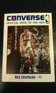 Rex Chapman Charlotte Hornets CONVERSE #3 1989 RARE ODDBALL - Picture 1 of 1