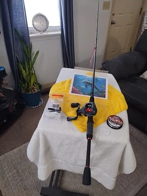  Baicasting Fishing Rod And Reel Quantum Invade 6'6" Medium Heavy 10-20lb  - Image 1 of 4