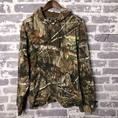 Duke & Boone Hoodie Men Medium Realtree Camo Hunting Fishing Outdoors Pockets - Image 1 of 4