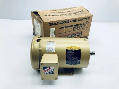 BALDOR CEM3546T Super E Motor 1hp 143TC-Fr 7/8"-Shaft 1760rpm TEFC 60hz 3ph - Image 1 of 4