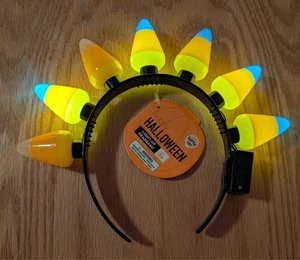 Happy Halloween Candy Corn Light Up Headband - Picture 1 of 5