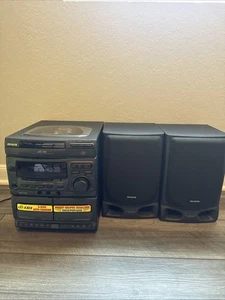 Aiwa NSX-V20 AM/FM Digital Audio Stereo Dual Cassette SX-NV20 Speakers VGC  - Picture 1 of 10