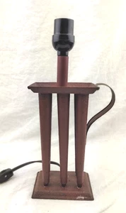 12.5 Inch Table Lamp - Antique Style Candle Mold Form 6 Tube Flutes - Picture 1 of 4